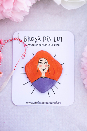 Brosa din lut Nancy [1]