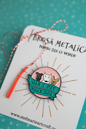 Brosa metalica Little dogs [2]