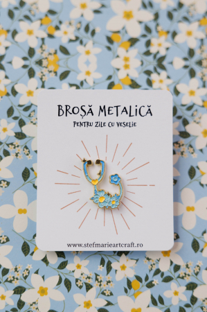 CADOURI - Brosa metalica Stetoscop inflorat