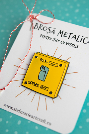 Brosa metalica Book-on [2]