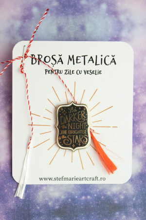 Pin-uri metalice - Brosa metalica Brighter Stars