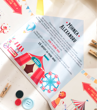 Invitatie de botez Circus Party [7]