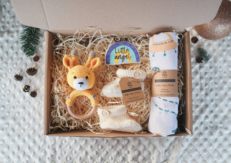 Cutie cadou nou nascut baietei - Girafa [1]