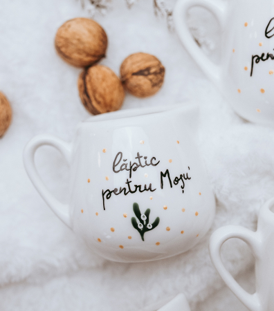 Căni de Crăciun - Mini latiera - Laptic pentru Mosu