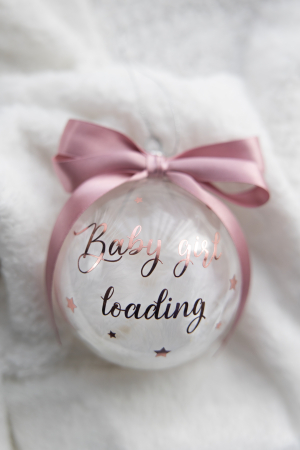 Decorațiuni pentru brad - Glob de sticla Baby girl loading