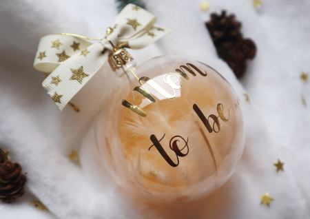 Glob de sticla personalizat - piersiciu deschis - Mom to be [2]