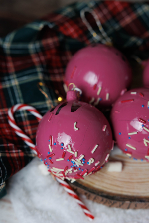 Glob de sticla pictat pink lolypop [1]