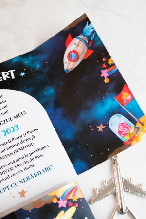 Invitatie de botez Spaceship [3]
