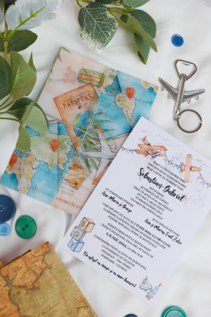 Colecția Nestemate și unicorni - Invitatie de botez calatorii