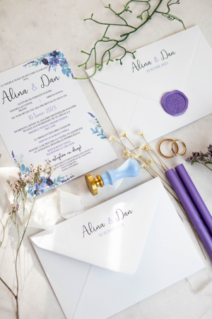 Papetărie nuntă - Invitatie de nunta Alina