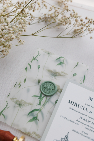 Invitatie de nunta Botanic bee [1]