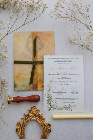 Invitații de nuntă - Invitatie de nunta Vintage garden