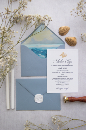 Invitații de nuntă - Invitatie de nunta Coral dream