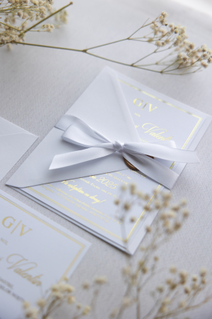 Invitatie de nunta Satin gold [4]