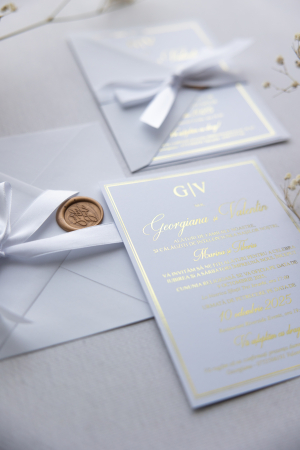 Invitatie de nunta Satin gold [6]