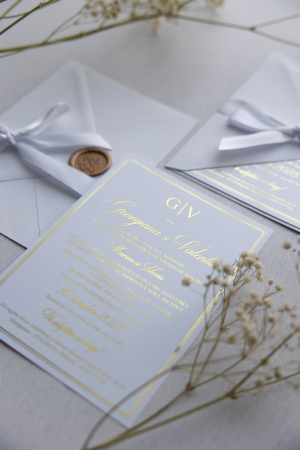 Invitatie de nunta Satin gold [2]