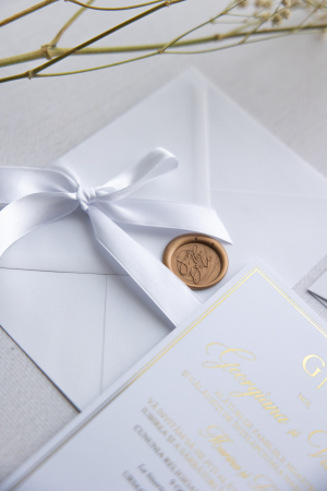Invitatie de nunta Satin gold [3]
