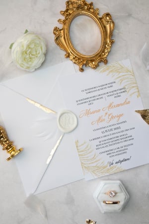 Papetărie nuntă - Invitatie de nunta Elisabeta
