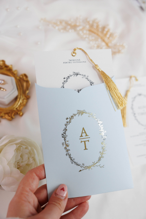Invitatie de nunta Bleu Royal [2]