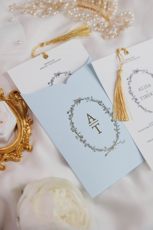 Papetărie nuntă - Invitatie de nunta Bleu Royal