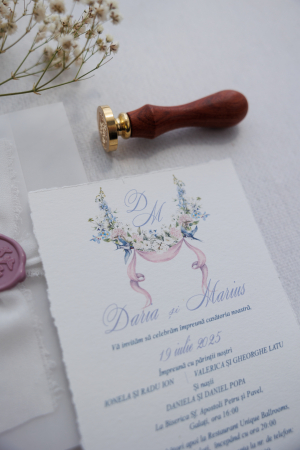 Invitatie de nunta Birds and Butterflies [2]