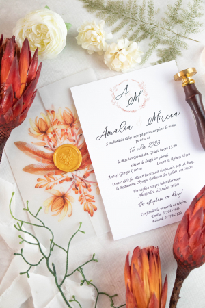 Papetărie nuntă - Invitatie de nunta Moreea
