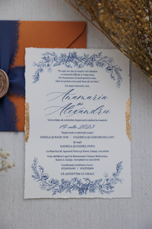 Invitatie de nunta Royal terracota [1]