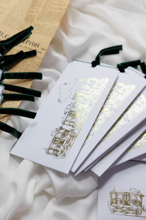 Papetărie nuntă - Invitatie de nunta bilet de tren