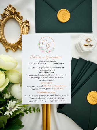 Papetărie nuntă - Invitatie de nunta Georgiana