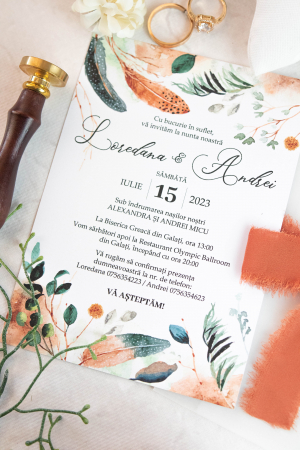 Invitatie de nunta Pocahontas [5]