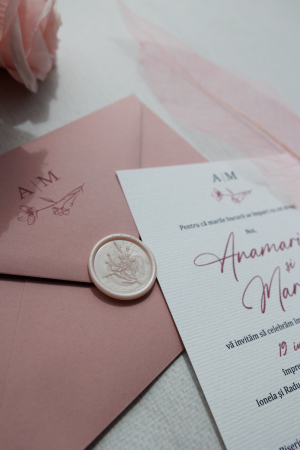 Invitatie de nunta Floare de cires [2]