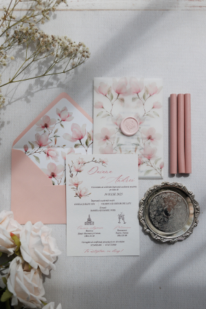 Invitații de nuntă - Invitatie de nunta Magnolia