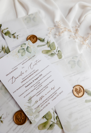 Invitatie de nunta lalele albastre [8]