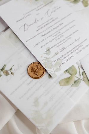 Invitatie de nunta lalele albastre [9]