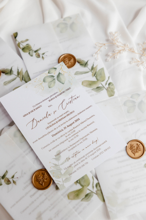 Invitatie de nunta lalele albastre [7]