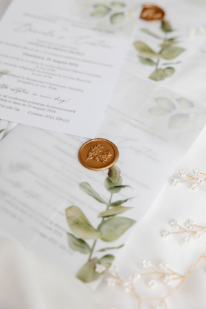 Invitatie de nunta lalele albastre [12]
