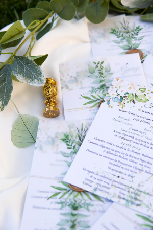 Invitatie de nunta lalele albastre [15]
