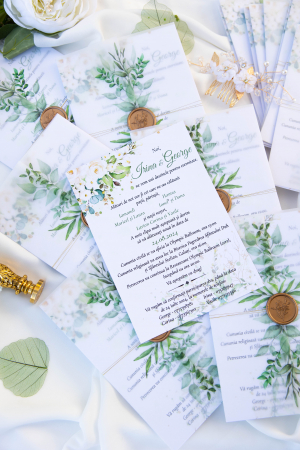 Invitatie de nunta lalele albastre [13]