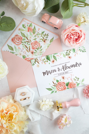 Papetărie nuntă - Invitatie de nunta Florence