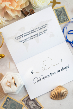 Invitatie de nunta Pasaport albastru [7]