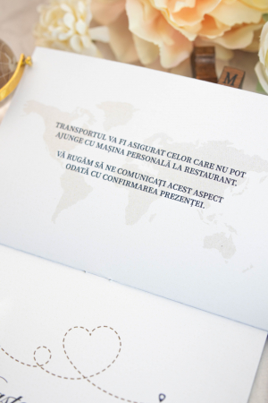 Invitatie de nunta Pasaport albastru [8]