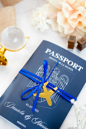Invitatie de nunta Pasaport albastru [1]
