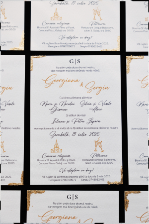 Papetărie nuntă - Invitatie de nunta Madrid