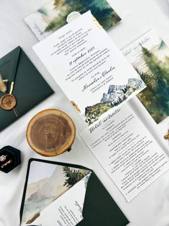 Papetărie nuntă - Invitatie de nunta Montana