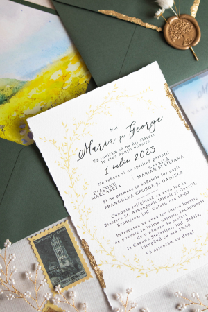 Papetărie nuntă - Invitatie de nunta Maria