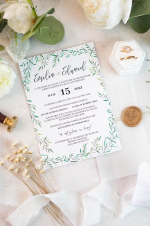 Papetărie nuntă - Invitatie de nunta Emiliana