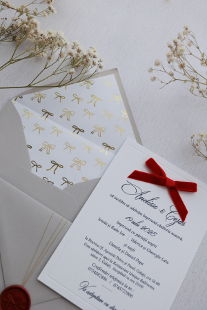 Invitatie de nunta Pretty bows [2]