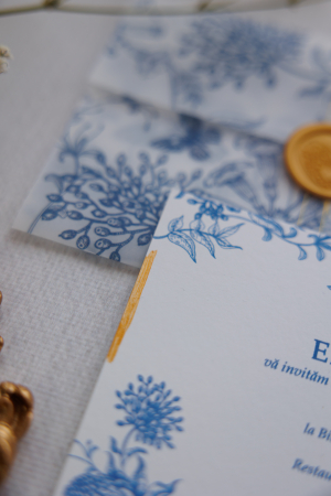 Invitatie de nunta Bird lace [5]