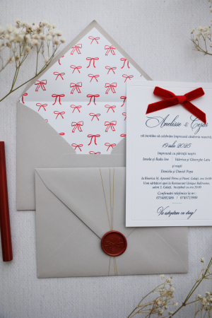 Invitatie de nunta Pretty bows [3]