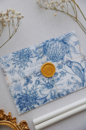Invitatie de nunta Bird lace [6]